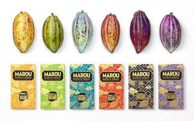 Combo 6 thanh 80g socola MAROU 6 vị