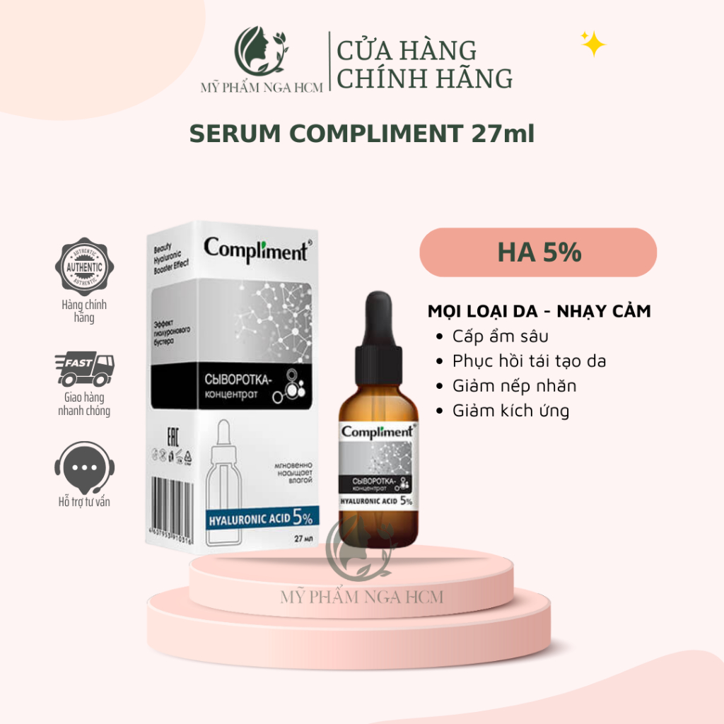 Serum Compliment Trắng da mờ thâm, cấp ẩm, giảm mụn 27ml