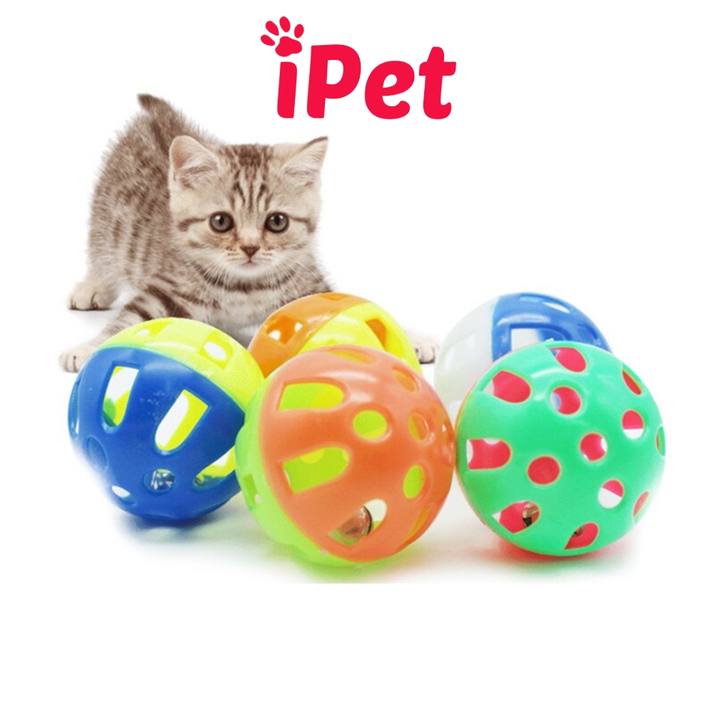 2 Quả Bóng Có Lục Lạc Đồ Chơi Cho Chó Mèo - iPet Shop