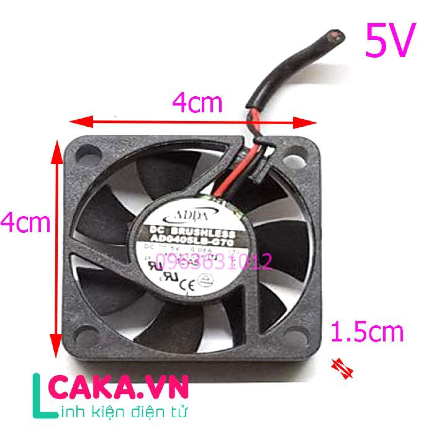 Quạt tản nhiệt 5V, Quạt 5V 4x4