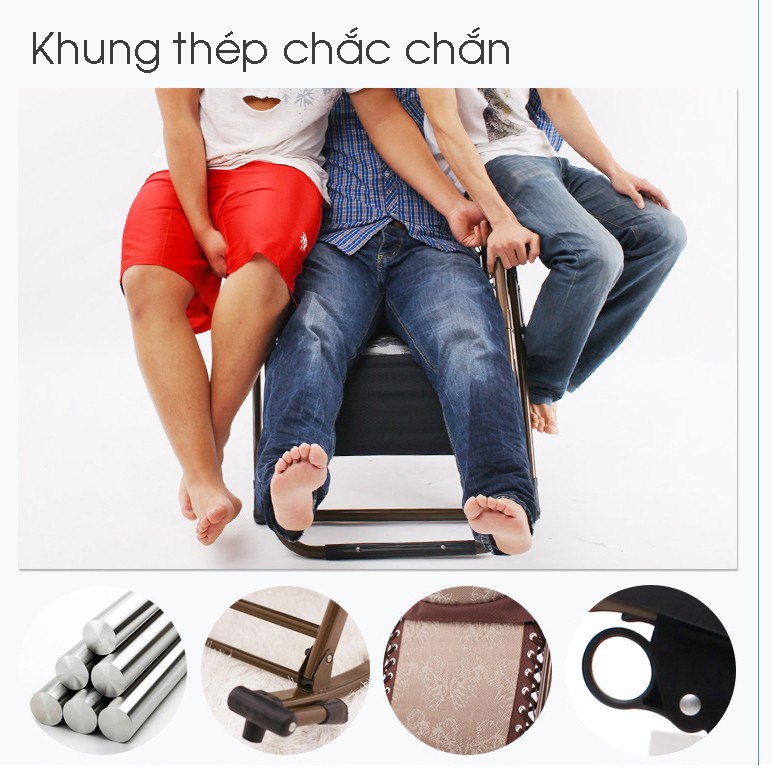 Ghế xếp bập bênh , thư giãn ( có video thực tế của sản phẩm )