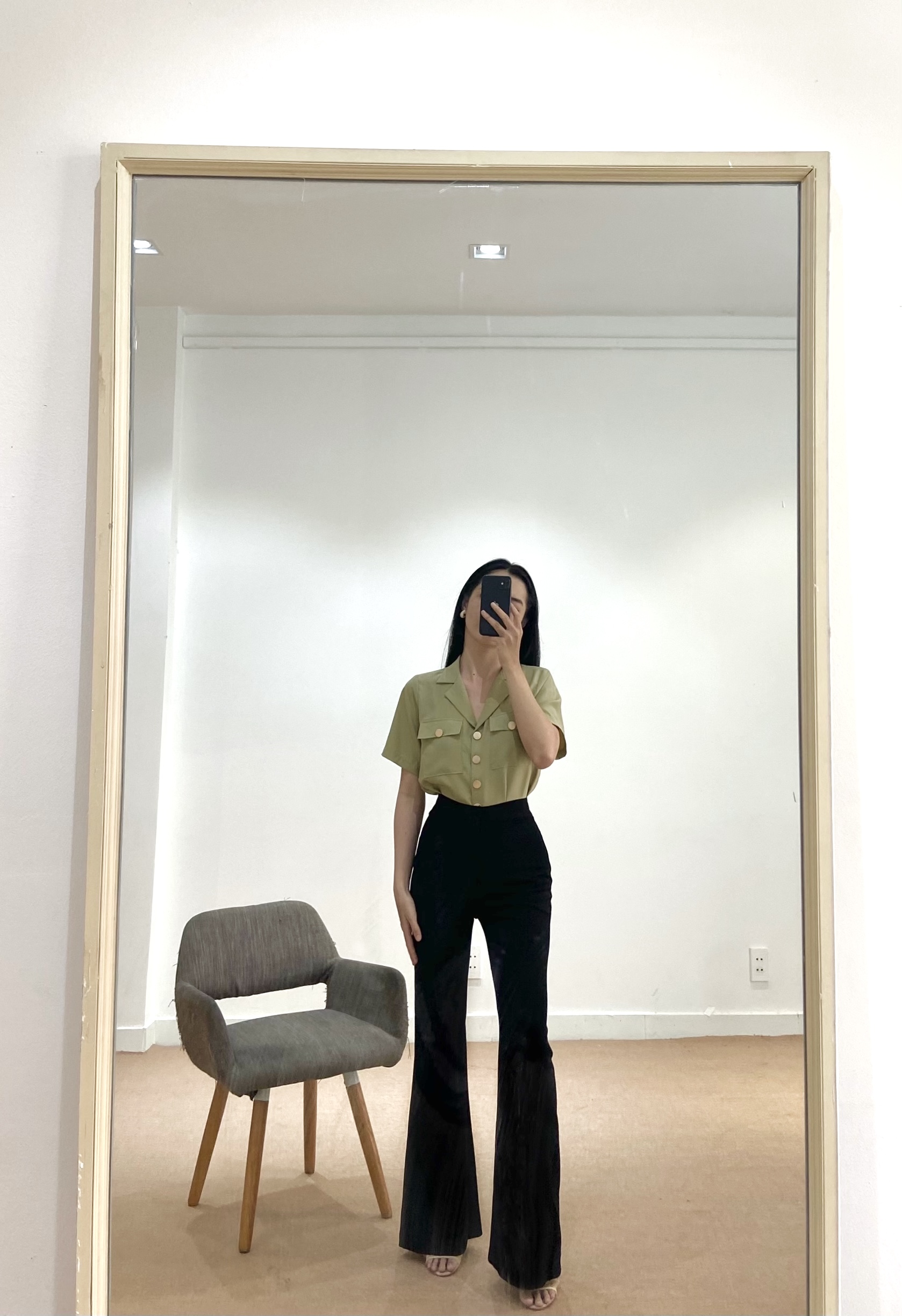 Quần tây ống loe, High Rise Pants - Orli Label