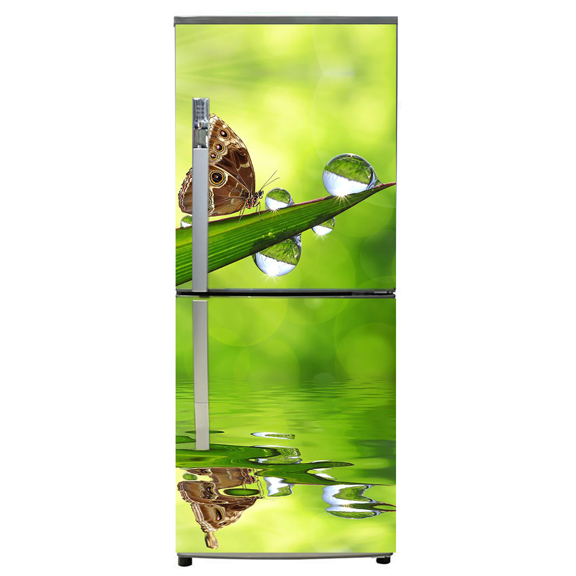[HCM]Decal dán trang trí tủ lạnh Con Bướm