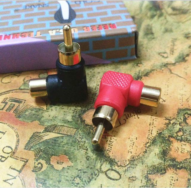 ĐẦU NỐI AV RCA BÔNG SEN CONG GÓC 90 ĐỘ 1 CHIẾC