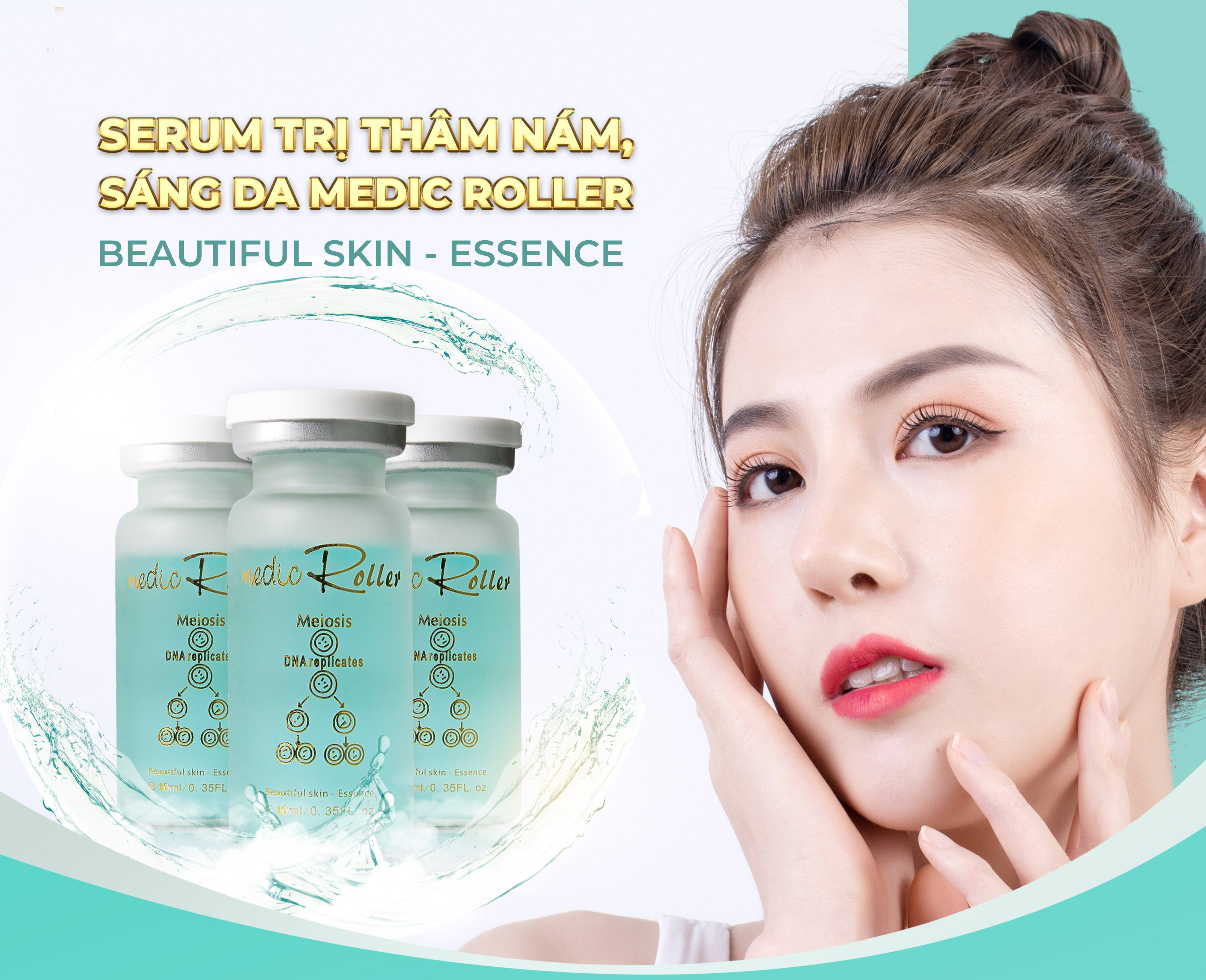 Serum t rị thâm nám, sáng da Medic Roller 10ml