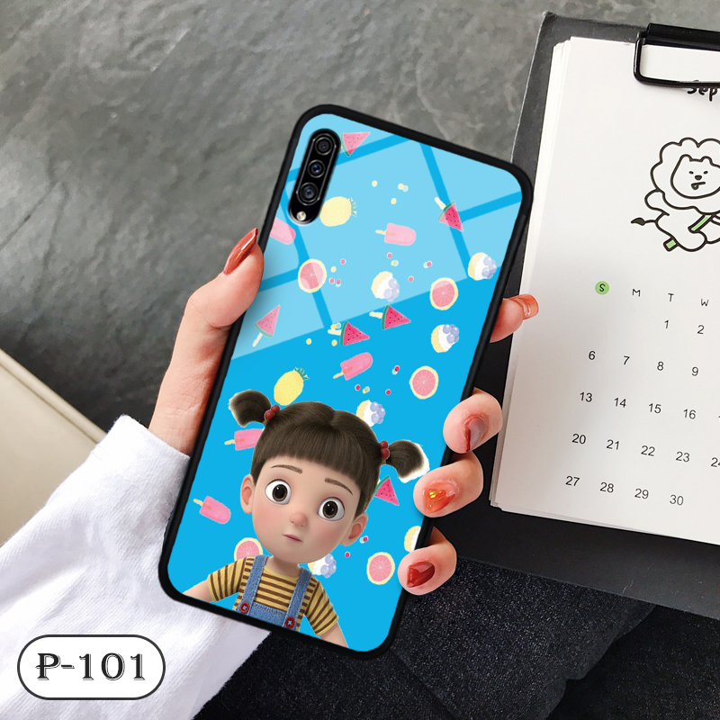 Ốp lưng kính 3D cute Samsung A50