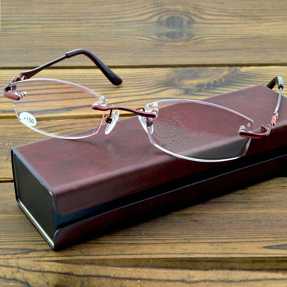 CLARA VIDA NEW DESIGNER ROYAL LUXURY RIMLESS WOMEN READING GLASSES