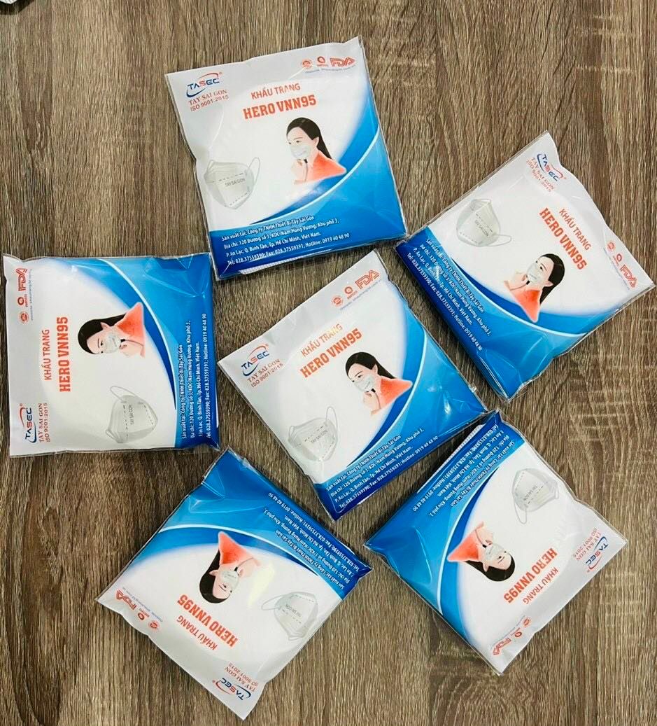 (combo 50 cái) khẩu trang N95 Tây SG dạng bịch