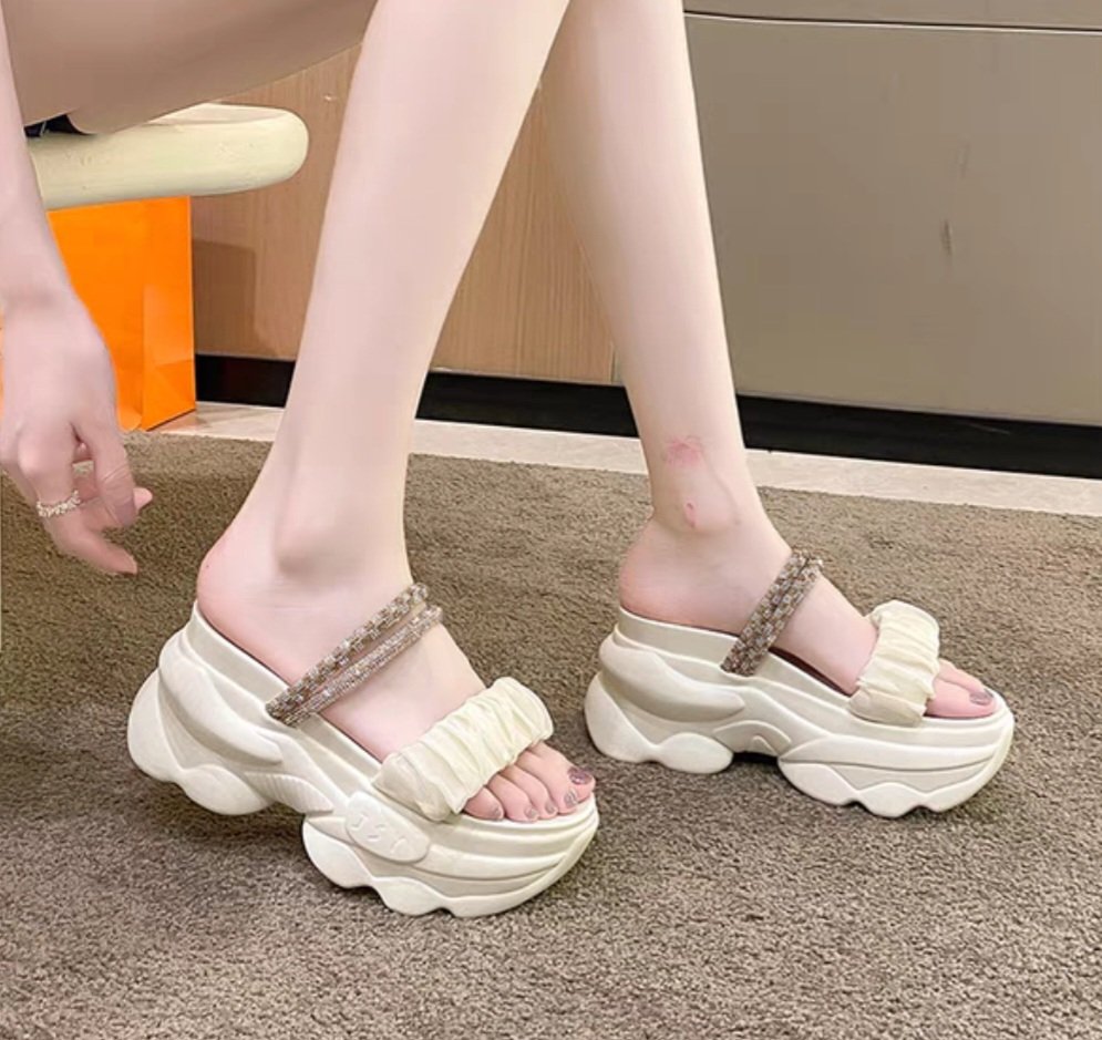 Dép sandal bm quai nhún dây xoàn