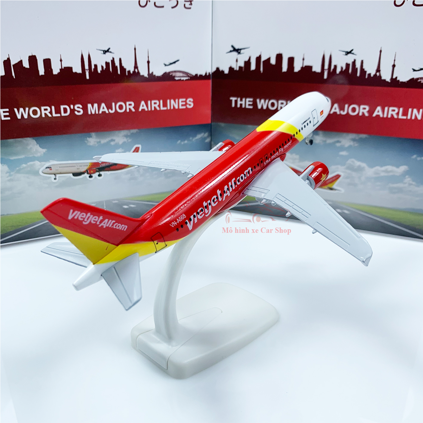 Mô hình máy bay Vietjet Air 20cm và 16cm