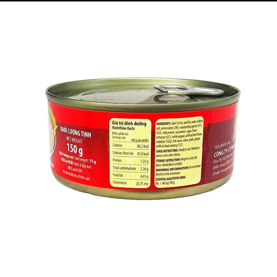 Combo 4 Bò 2 lát 3 Bông mai Vissan ( 4 Hộp x 150gr)