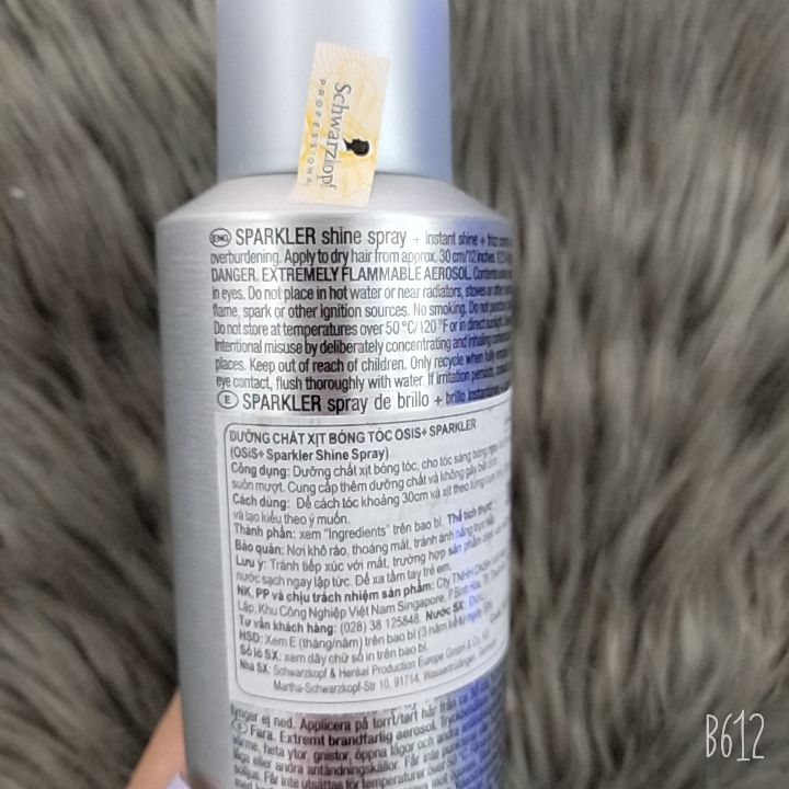 Dưỡng chất xịt bóng tóc Osis+Sparkler