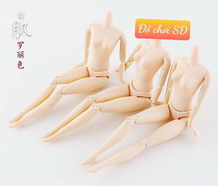 Thân búp bê 20 khớp - phụ kiện búp bê 30cm