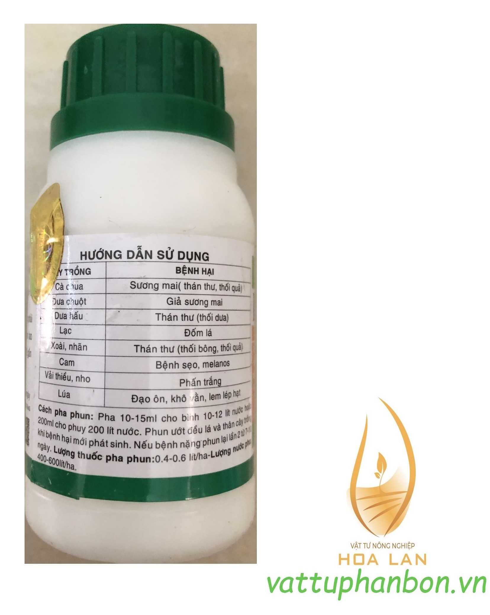 Thuốc Trừ Nấm Bệnh Daconil 500SC - #152A# 100ml