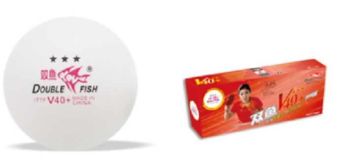 Bóng Double Fish V40+ 3 sao 10q/hộp