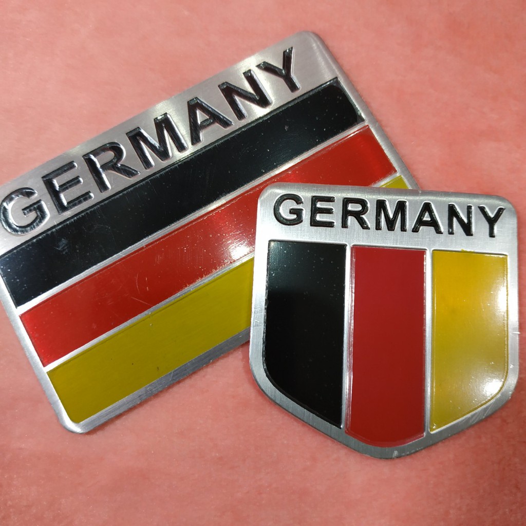 Logo Tem nhôm cờ Đức GERMANY