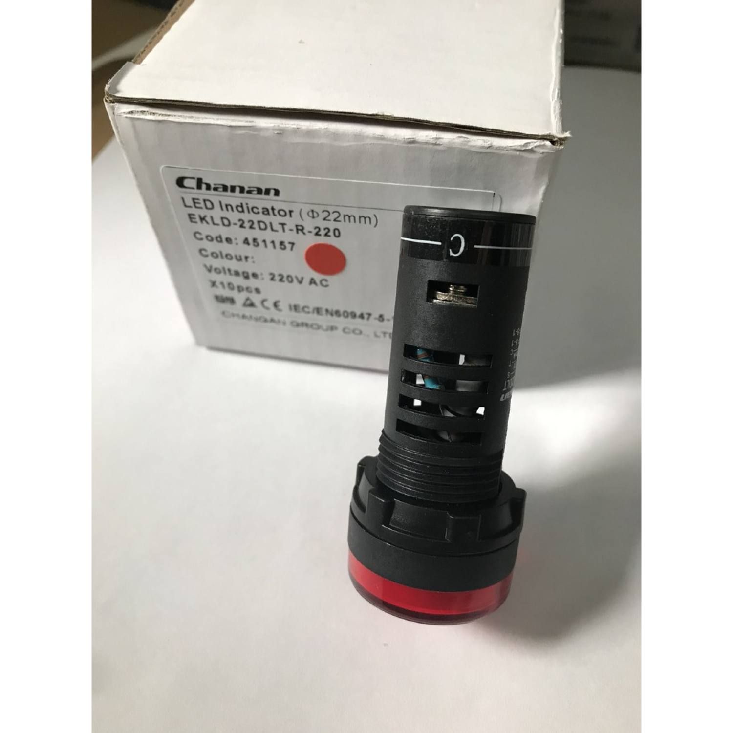 [CHANA] Đèn báo đỏ CHANAN EKLD22-22DLT 220VAC phi 22