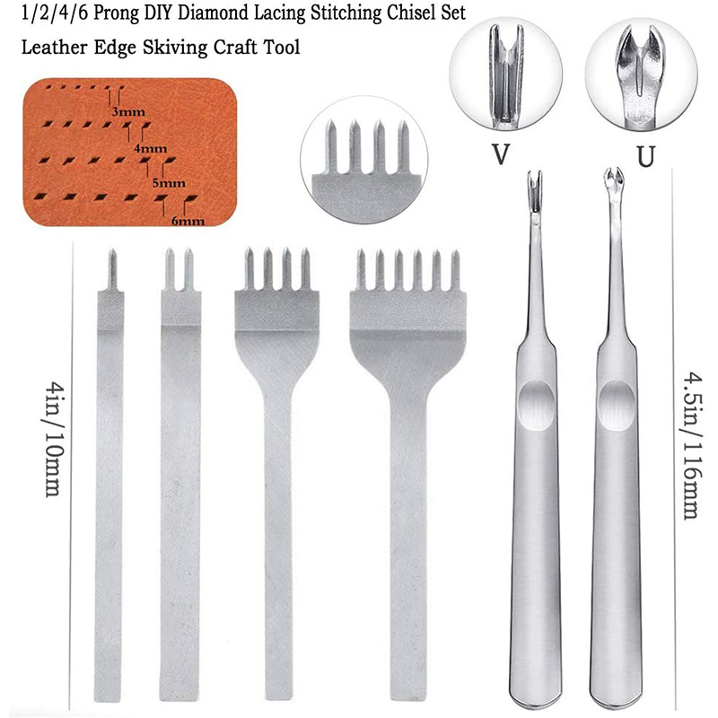6 Prong Leather Stitching Punch & Hole Punch Tool For DIY Leather Craft - View #3