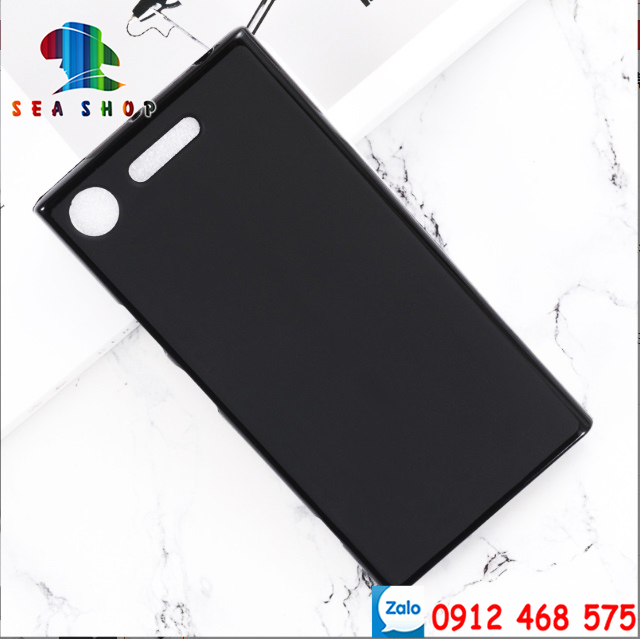 Ốp lưng Sony Xperia XZ Premium - G8141 - G8142 Nhựa dẻo - trong suốt - Đen - Kính cường lực - Chống sốc