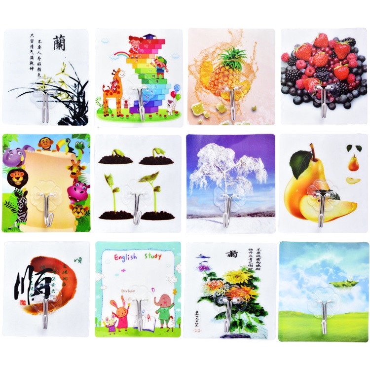 Combo 2 MÓC DÁN TƯỜNG 3D SIÊU CHỊU LỰC
