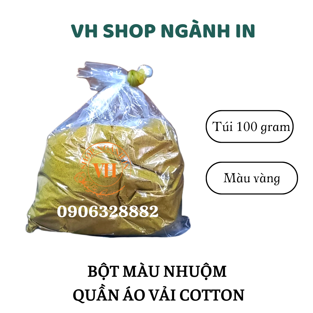 100 gram bột nhuộm áo thun 100% cotton