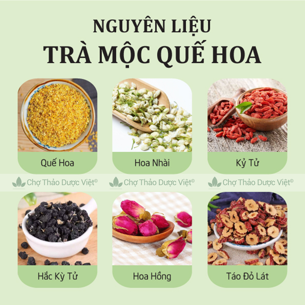 Set 5-10 gói trà mộc quế hoa (Trà hoa mộc, dưỡng nhan, thanh lọc cơ thể)
