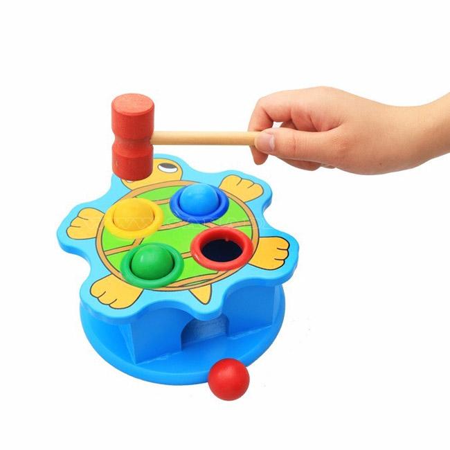 Bộ đồ chơi đập cá bằng gỗ cho bé