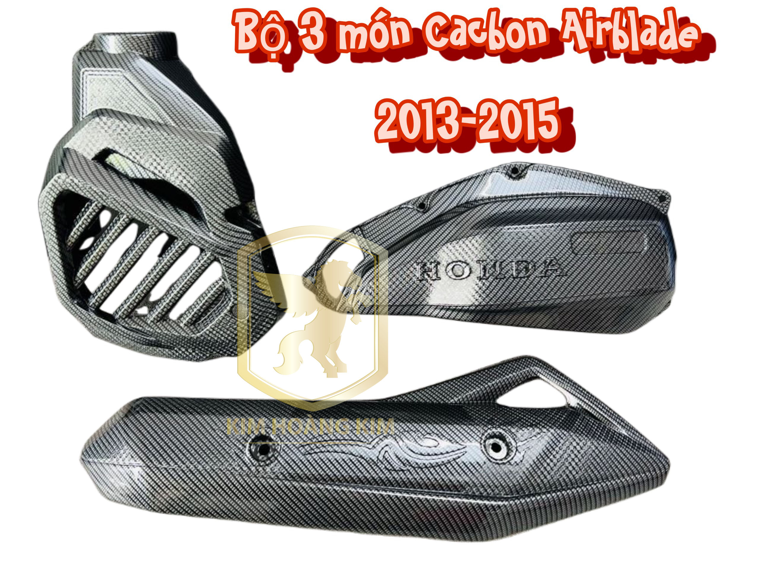 Aairblade bộ 3 món cacbon gắn cho xe airblade 2013-2015