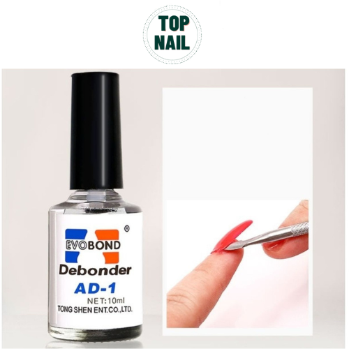 Nước sáng đá phá tháo móng giả, Chai gel tháo móng nail AD