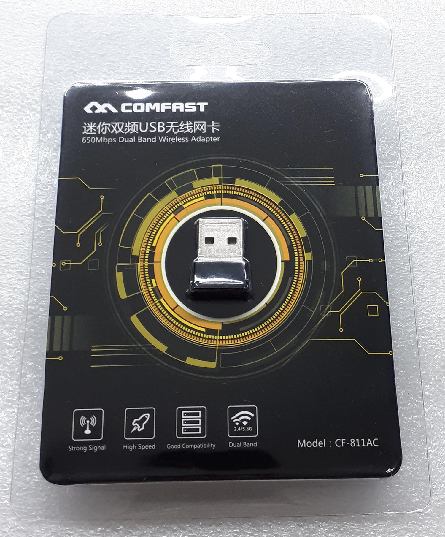 USB Thu WiFi Comfast CF-811AC có hỗ trợ 5Ghz