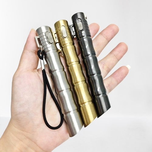 Bật Lửa Gas Đá Rảnh Tay Hình Cây Trúc ( Cây Tre ) ( Lửa Khò - Xài Gas - Nhiều Màu )
