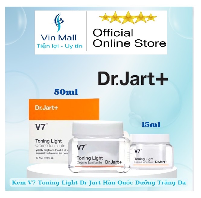Kem Dưỡng Trắng Da V7 Toning Light Dr.Jart+ (50ml) - Hàn Quốc