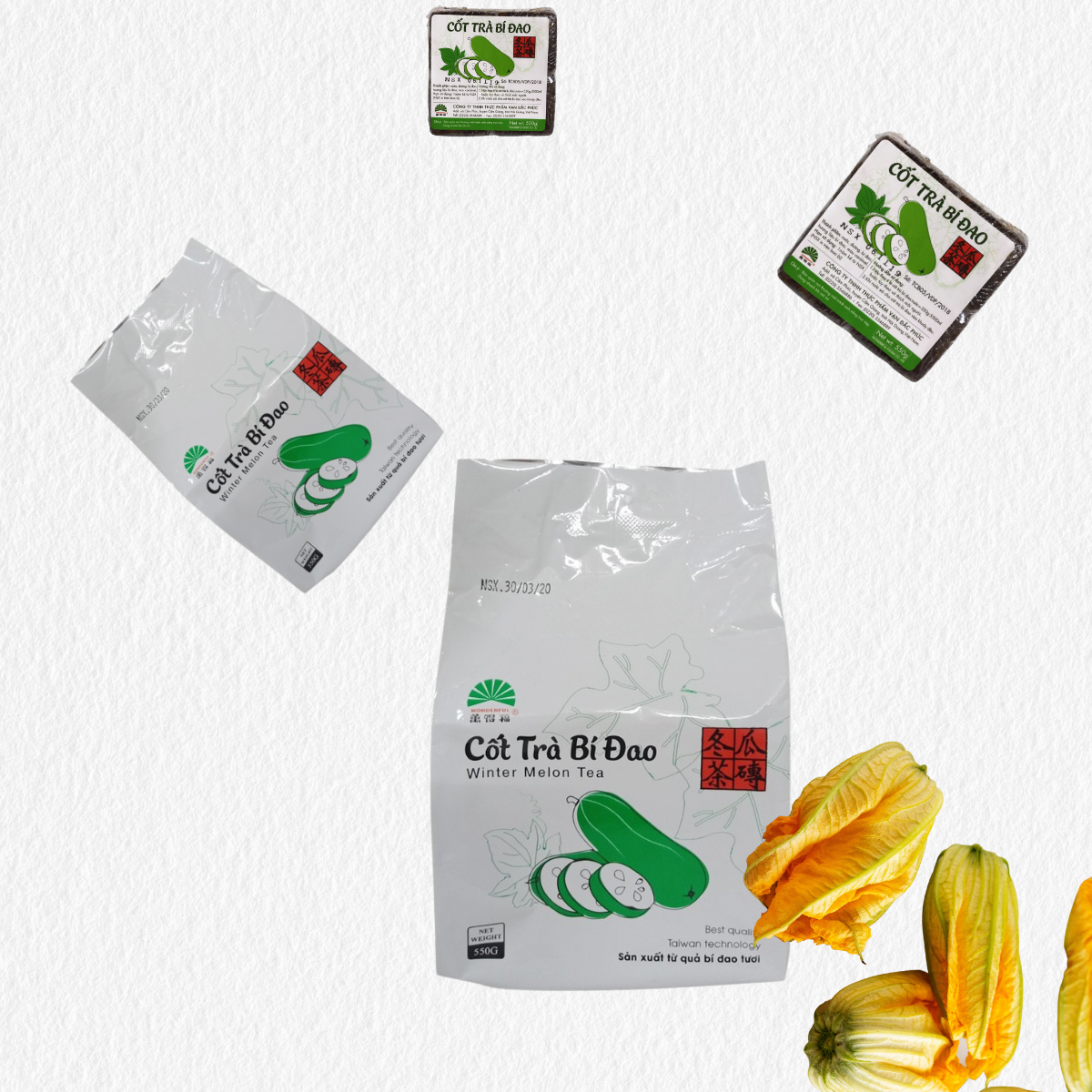 CỐT TRÀ BÍ ĐAO WONDERFUL 550G