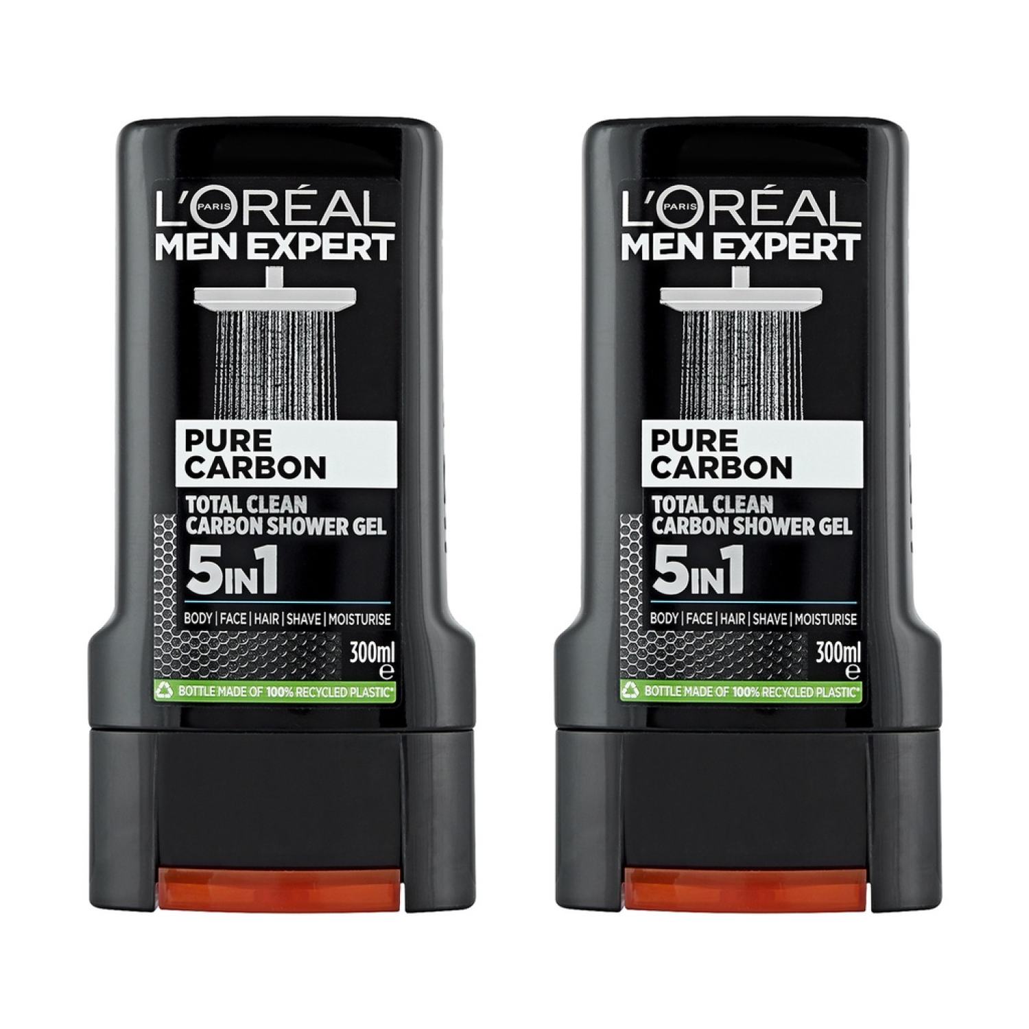 L'Oréal Men Expert Total Clean Pure Carbon ɡel tăm gội rửa mặt toàn thân dành cho nam giới