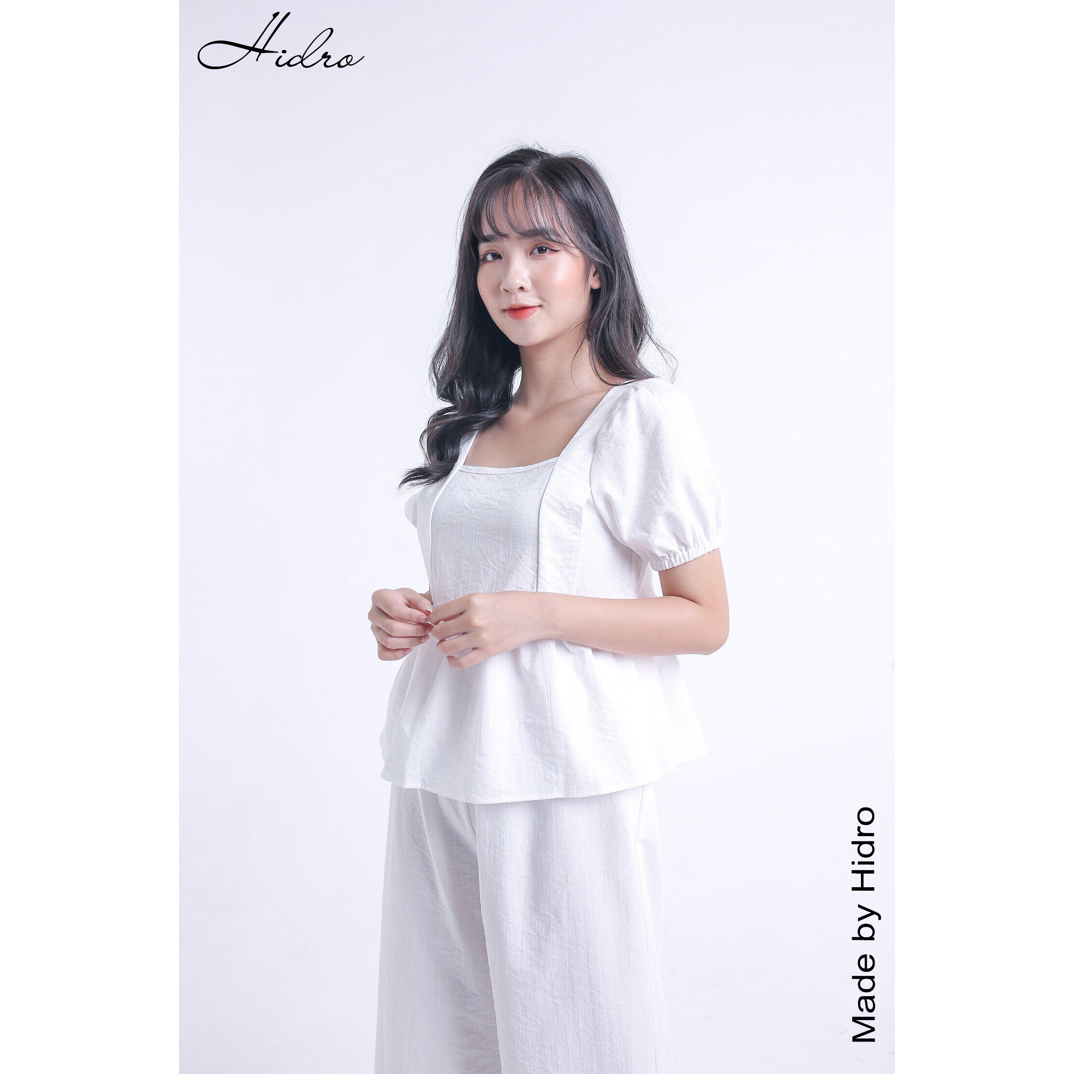 Set áo đũi HIDRO tay bồng quần lửng