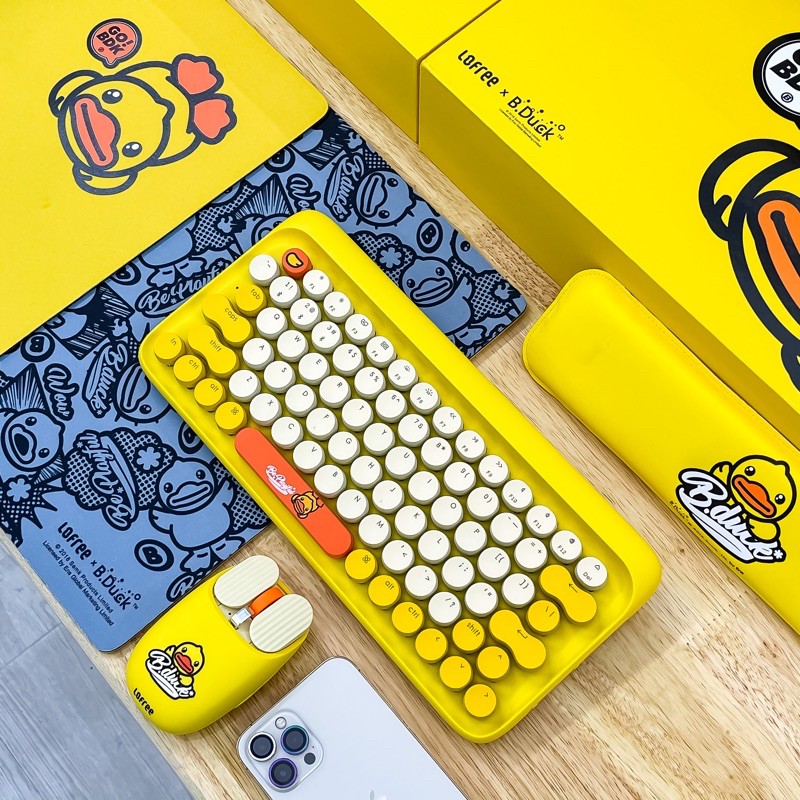 [HCM]Combo Bàn phím cơ và chuột không dây LOFREE BDuck (Limited Edition)