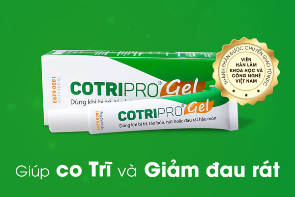 [CHÍNH HÃNG] COTRIPRO GEL - Gel Bôi Trĩ Nội, Trĩ Ngoại