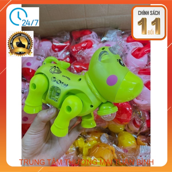 Đồ chơi bò biết đi có phát nhạc chạy bằng pin cho bé - tttm tuấn bình