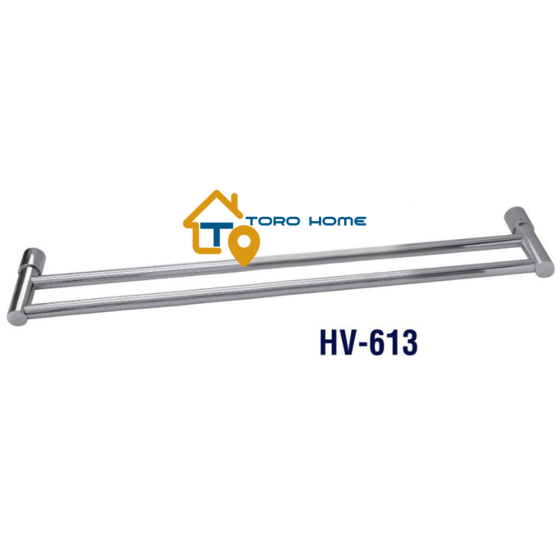 Thanh treo khăn 2 thanh trong inox 304 hv-613 toro home