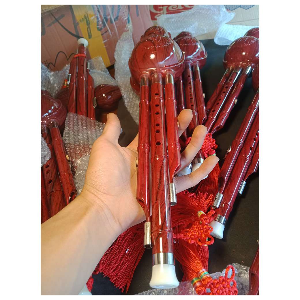 Sáo Bầu 2 Bè Màu Đỏ Chuẩn Âm