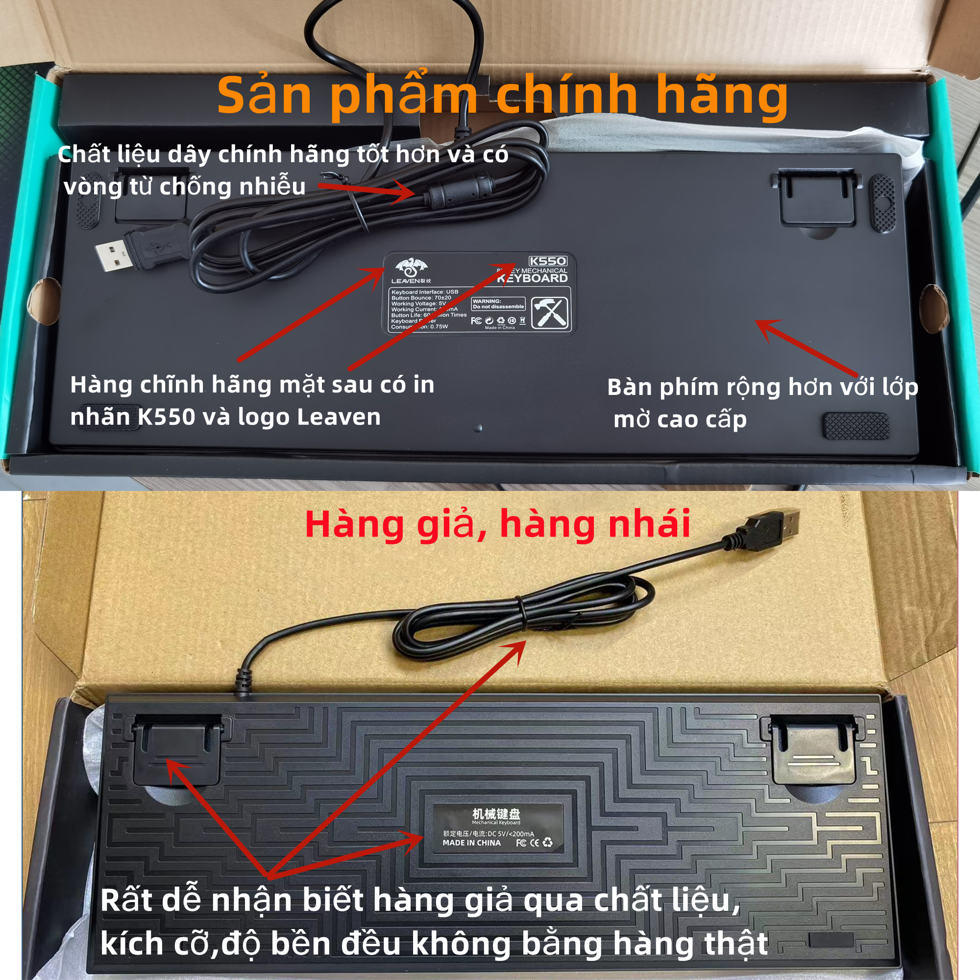 Bàn phím cơ Punk LEAVEN K550 PRO LED RGB Gaming Giao hàng trong vòng 24 giờ bàn phím