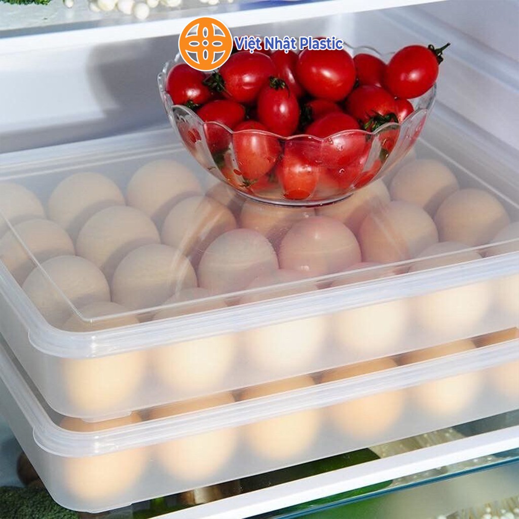 Khay ĐựNg TrứNg 24 Ngăn Có NắP ĐặT Tủ LạNh
