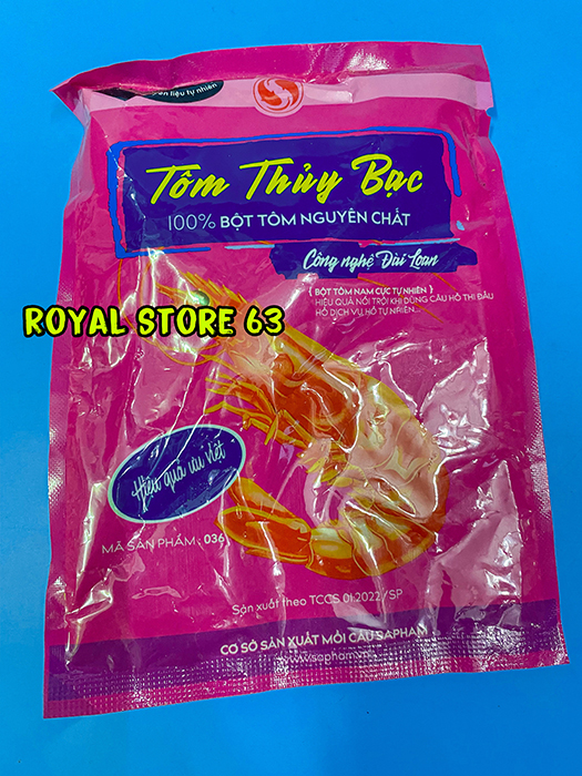 Tôm Thủy Bạc mồi cám câu cá Sapham gói 60gram