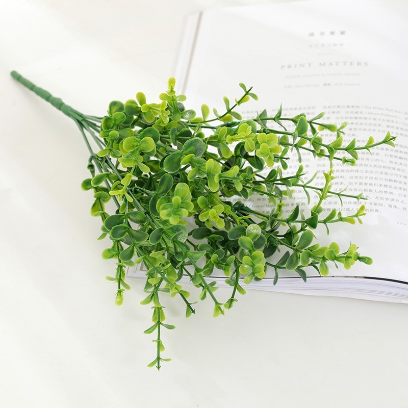 Lá bạch đàn nhựa mềm trang trí