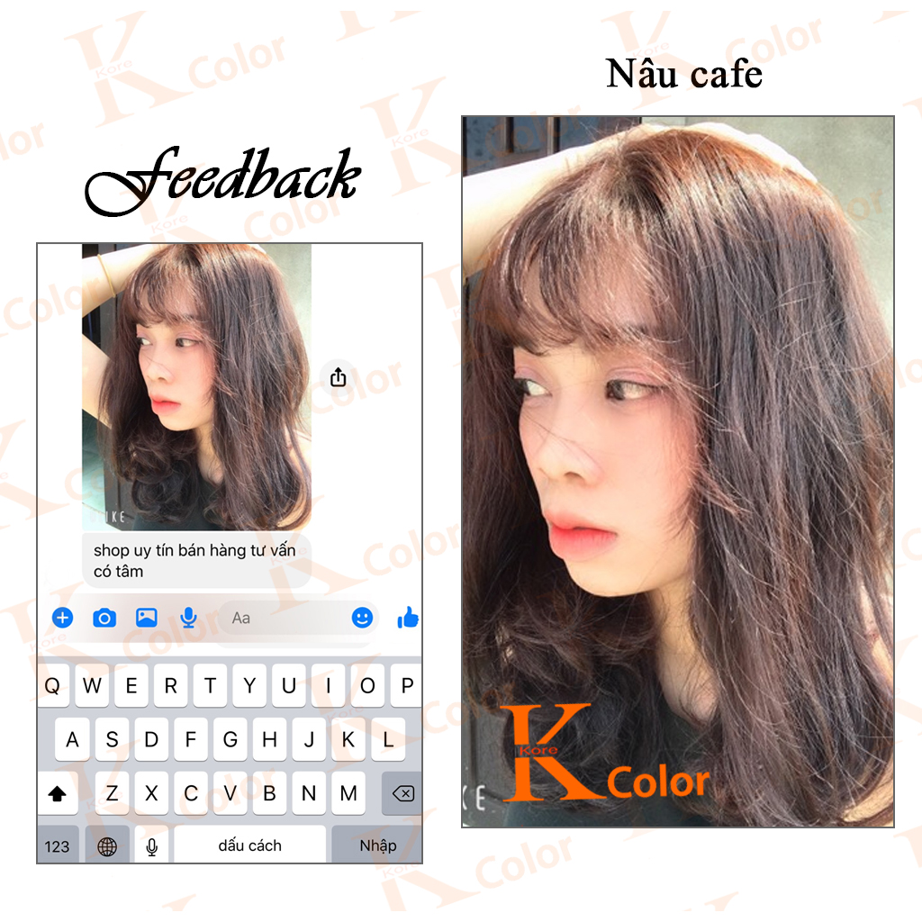 Thuốc nhuộm tóc Nâu Cafe Kcolor Kcolor