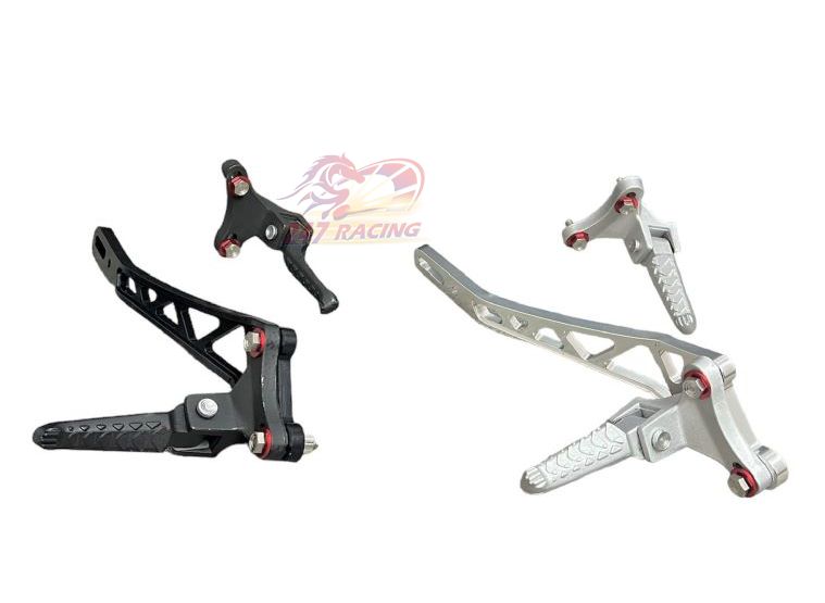 Gác chân malay V2 + bát cheo pô cnc lắp đặc ex150 135 và ex155 có tặng kèm ốc Takegawa