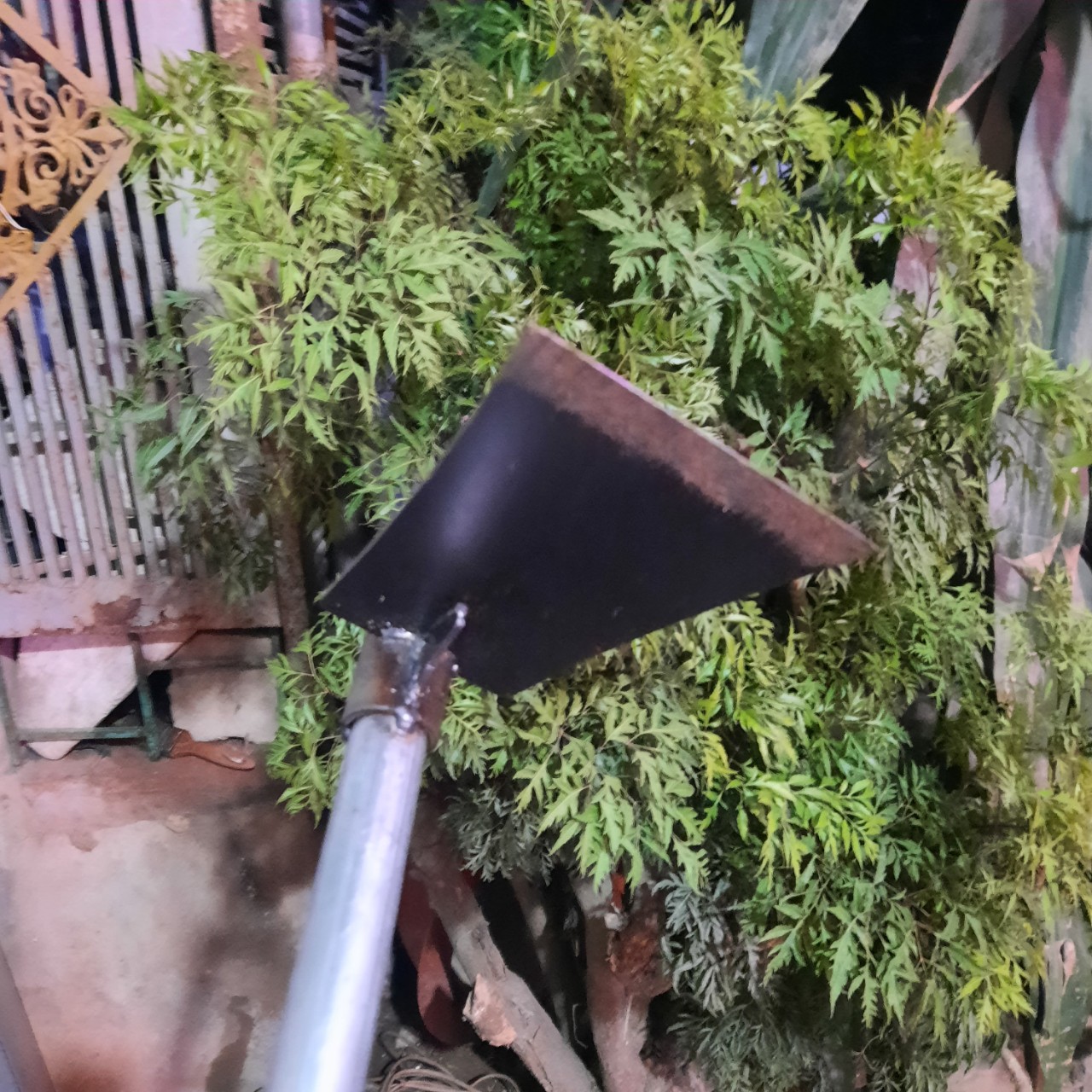 Cuốc  làm vườn, trồng cây, trồng hoa có cán sắt dài 50cm