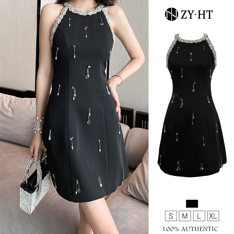 ZYHT eravogue đầm nữ đầm body đầm sang chảnh dự tiệc chân váy nữ đầm váy đen sang chảnh 9517