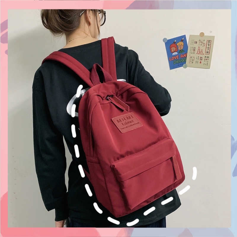 Balo chống nước LEI cho bạn nam nữ, balo đi học phong cách basic, cặp sách đi học du lịch mini siêu cool, balo phong cách Hàn Quốc