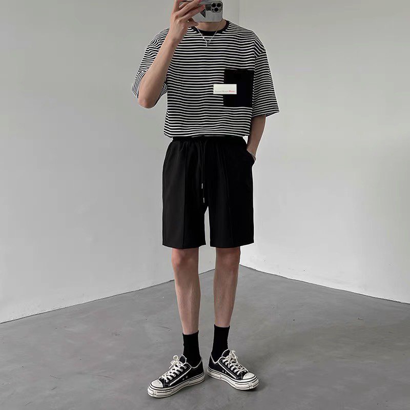 Áo thun Sọc ngang ROSE Unisex